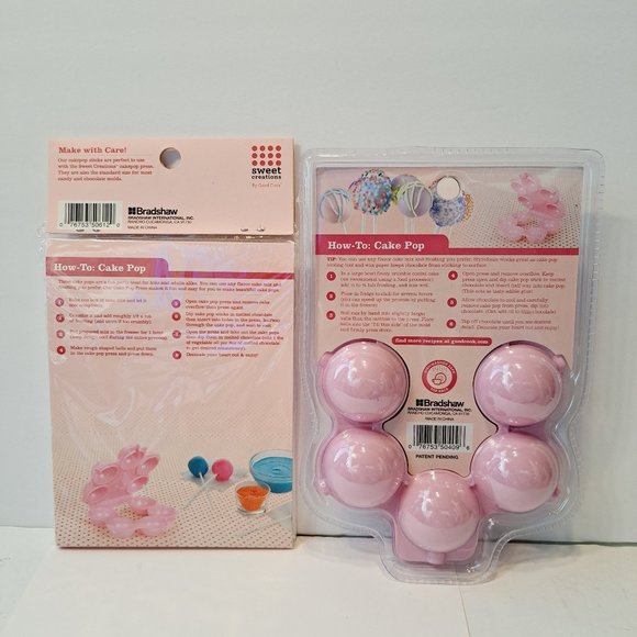 Sweet Creations Pink Cake Pop Press Promo Breast Cancer & Pop Sticks P&G NEW! - Picture 4 of 6